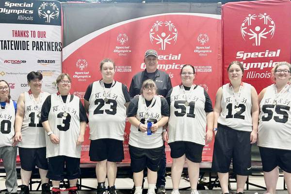 RT 6 & 34 Special Olympics women’s basketball team place second at state 