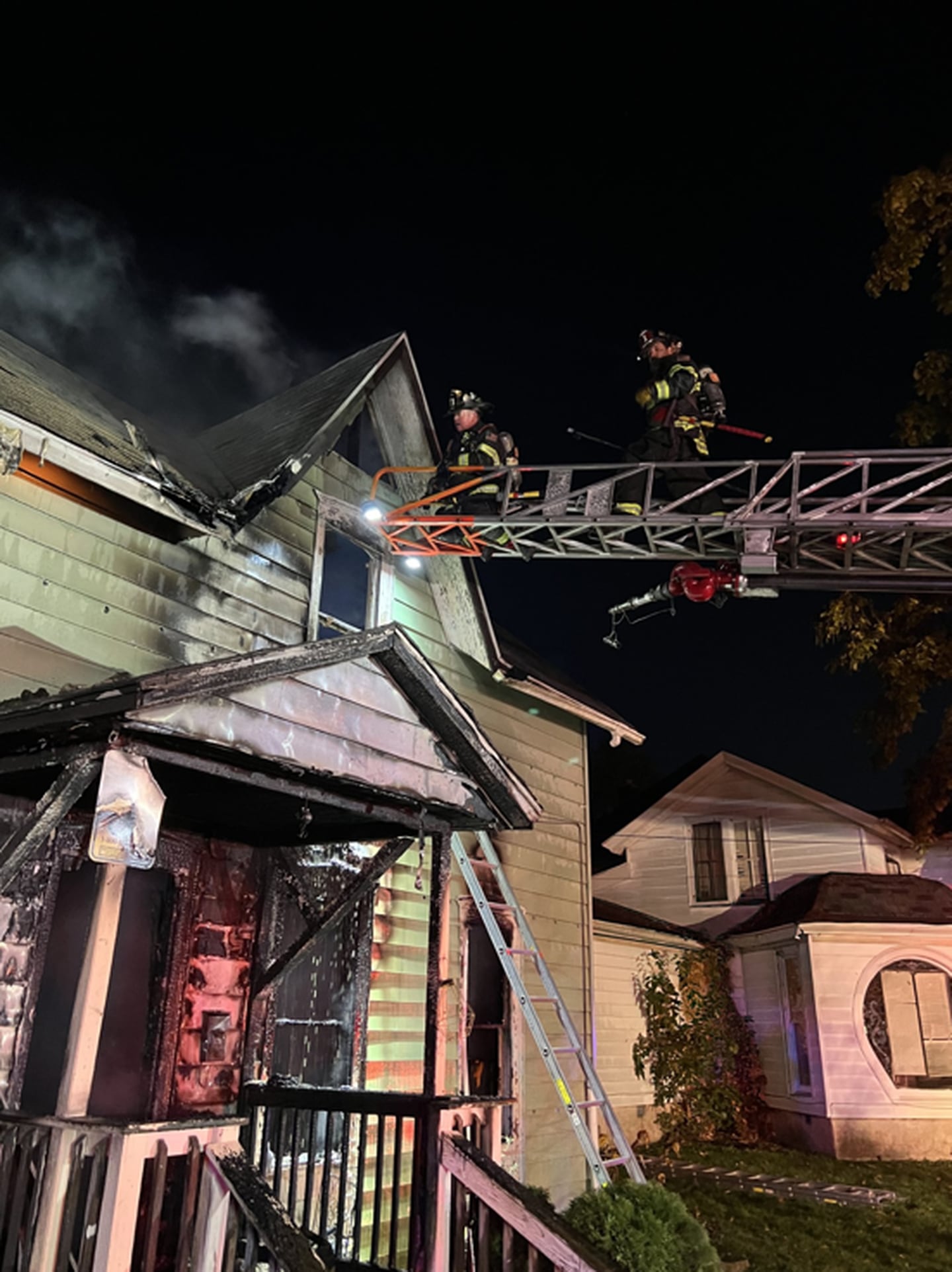 No one was seriously injured in a house fire early Saturday morning at 216 3rd Ave. in Joliet.