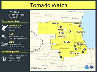Northern Illinois under tornado watch 