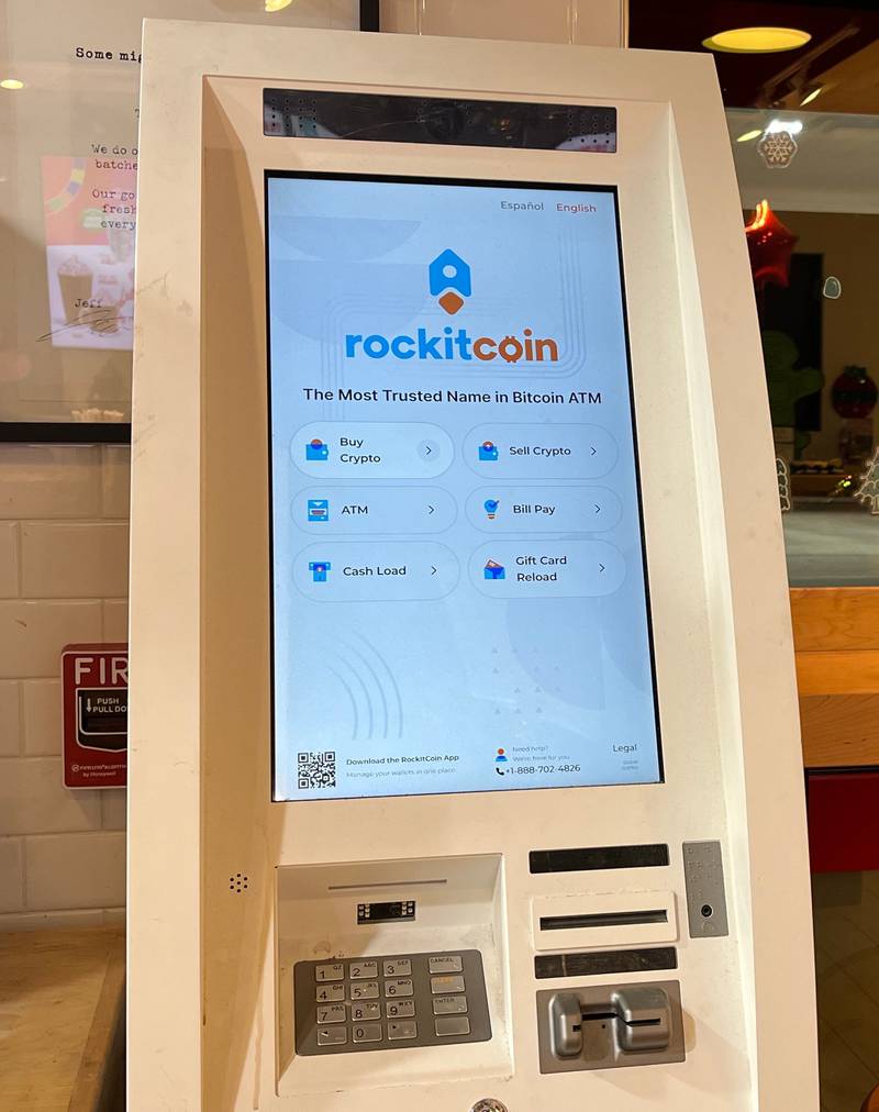 A RockItCoin bitcoin ATM