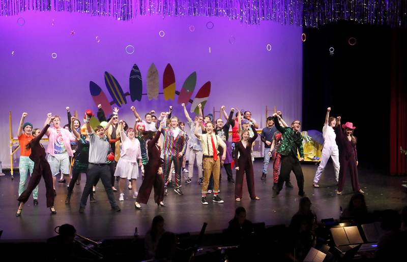 The cast of McHenry Community High School’s production of “The SpongeBob Musical,” rehearses scene from the musical on Tuesday, March 7, 2023, at the school’s Upper Campus. 

Performances are at 7 p.m. March 9, 10, 17 and 18 and 5 p.m. March 11 in the auditorium at Upper Campus, 4716 W. Crystal Lake Road, McHenry.
 
Tickets are $10.50 for adults and $8.50 for students and older residents. Tickets can be purchased at vancoevents.com/us/events/landing/29908.