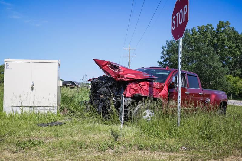 One person died following a two-vehicle collision Sunday, June 12, 2022, at West Coral Road and Maple Street outside Marengo. Two people were also injured.