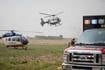 One person flown to hospital after 2-car crash Sunday near Woodstock
