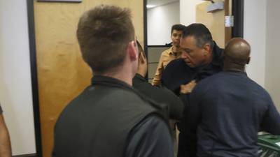 Sen. Padilla is forcefully removed from Noem’s news conference on immigration raids and handcuffed