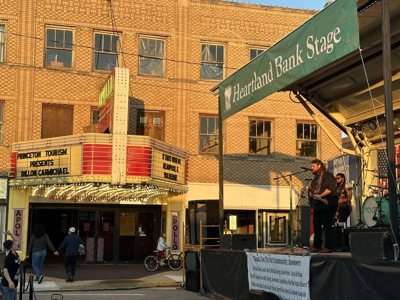 Dillon Carmichael sings during the Down on Main Street Summer Concert on Friday, Aug. 9, 2024 in Princeton.