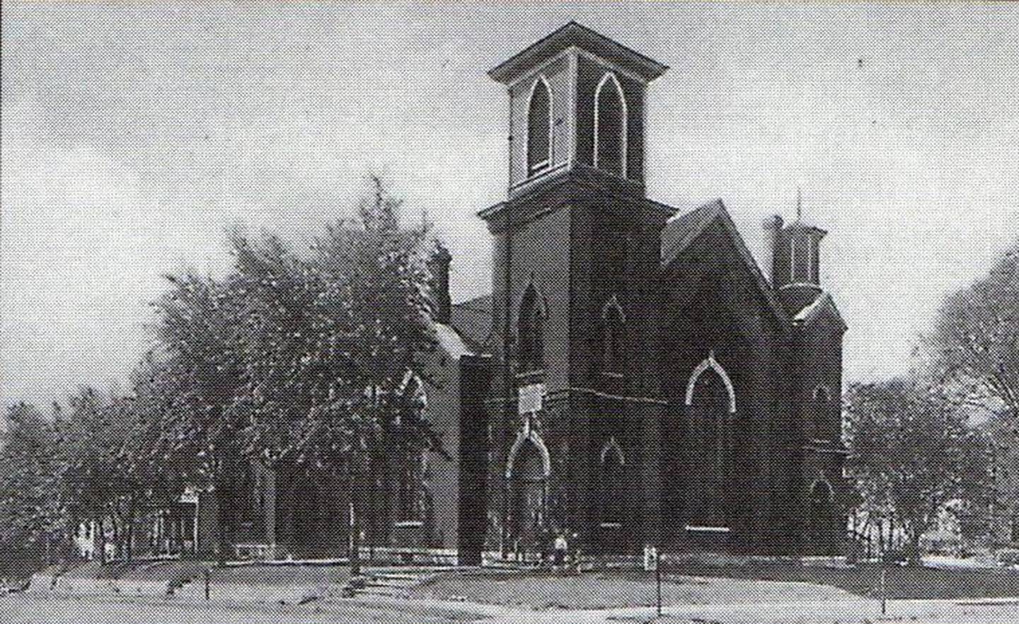 This is a photo of First Methodist Church in the late 1960s when the church was located at Fifth and Gooding Streets. The congregation moved to the current location on Chartres in La Salle in 1970 and became known as Grace United Methodist Church. This Sunday, the congregation celebrates its 175th anniversary.