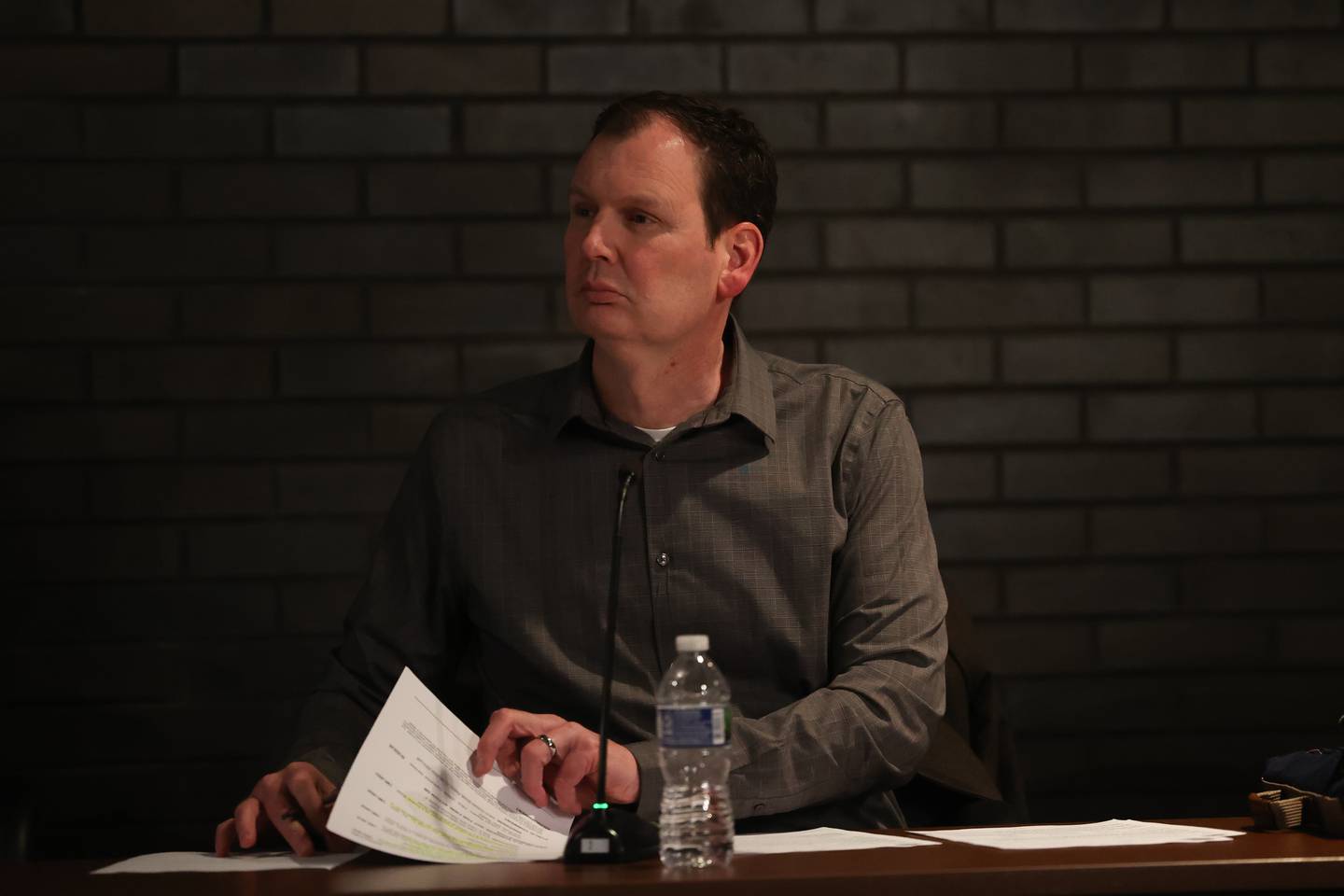 Gregory Ruddy, Director Of Public Works at City of Joliet, speaks at Monday’s Public Service Committee Meeting on December 5th.