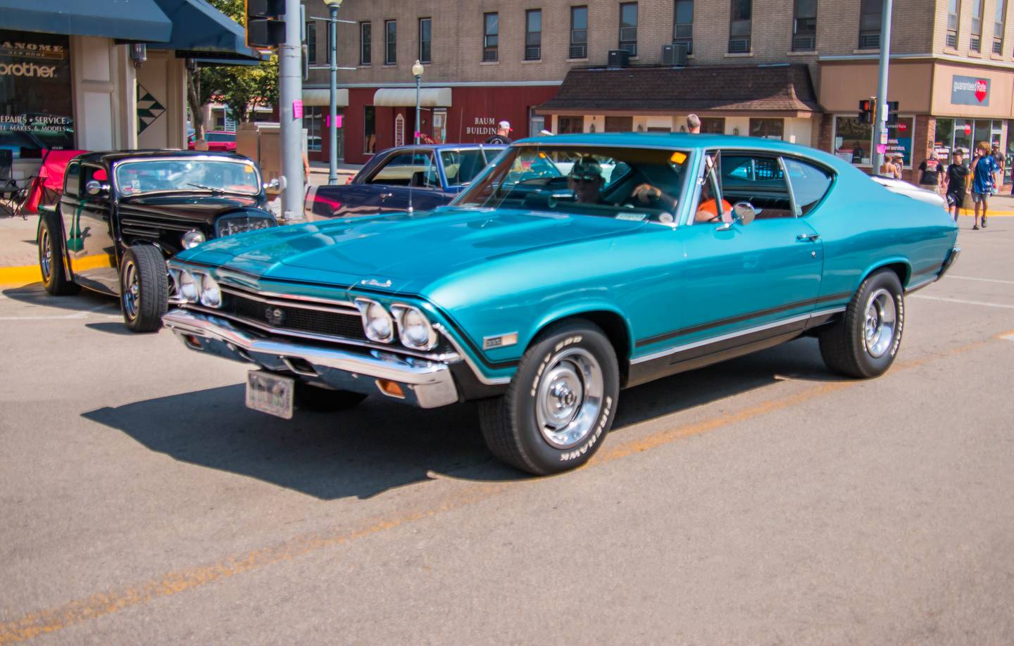 A 1967 Chevelle cruises down Liberty Street during Morris Cruise Night.
