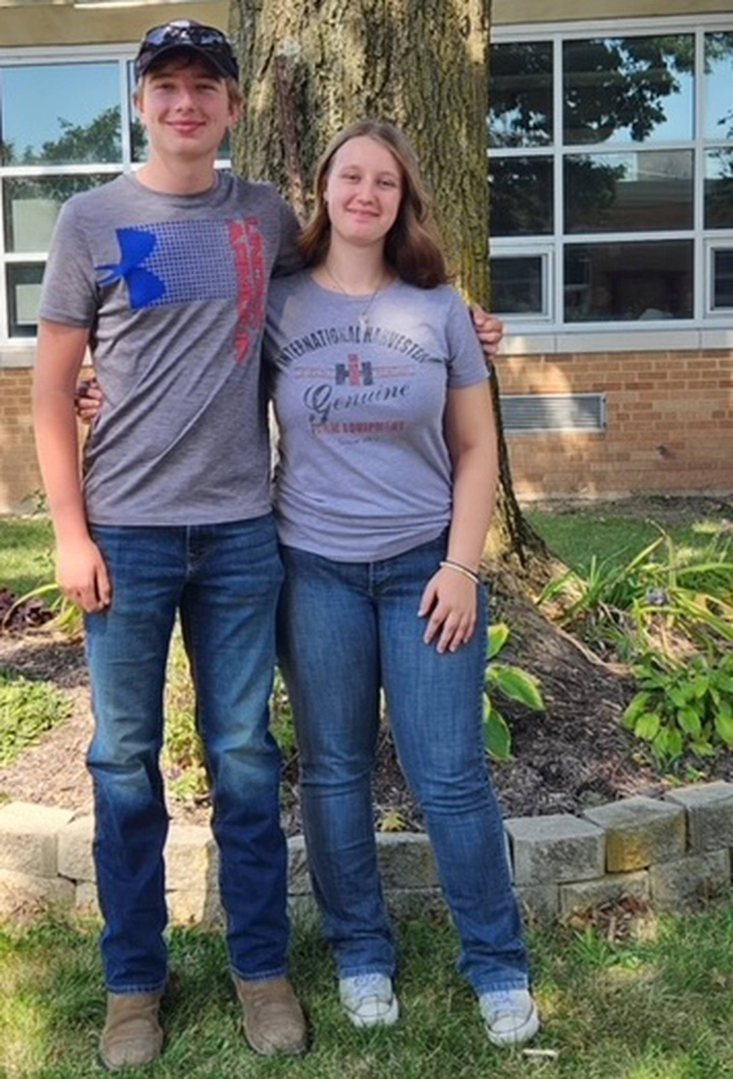 Woodland homecoming attendants are juniors Zane Drysdale and Ellie Vickers.