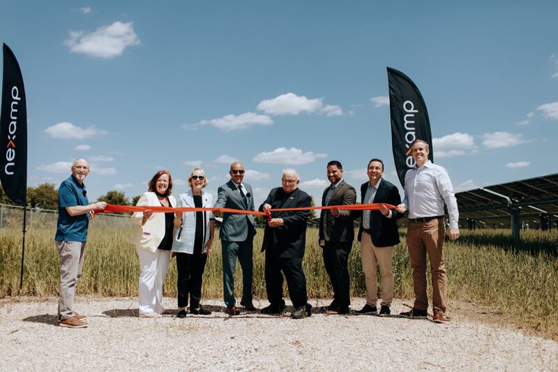 Local officials and residents joined ComEd and Nexamp representatives for a ribbon cutting ceremony at the recently completed French Road Solar project in Burlington on June 2, 2022, celebrating the addition of a new renewable energy source in northern Illinois.