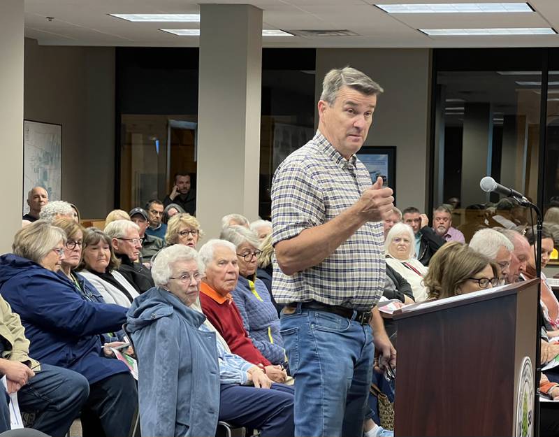 Ted Strack said he spoke for more than a dozen members of the community at the Nov. 6, 2023 Sycamore City Council meeting, who are against the construction of a new fire station to replace a 66-year-old building housing one of the city's two fire stations.