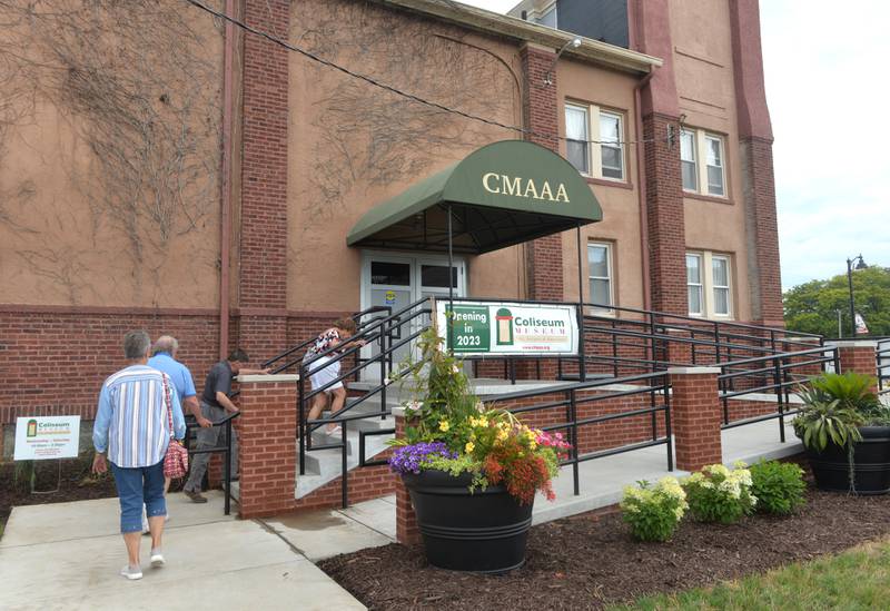 The Oregon Coliseum is now the Coliseum Museum of Art, Antiquities & Americana (CMAAA). The 1920-building's main floor has been upgraded to house display rooms and a new handicapped accessible ramp was constructed on the south side. The CMAAA held its grand opening on Friday, July 14, 2023.