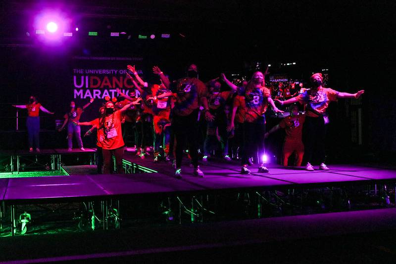 Alex Tyndall of Crystal Lake helped organize the University of Iowa’s annual Dance Marathon to raise funds for the university’s Stead Family Children’s Hospital.