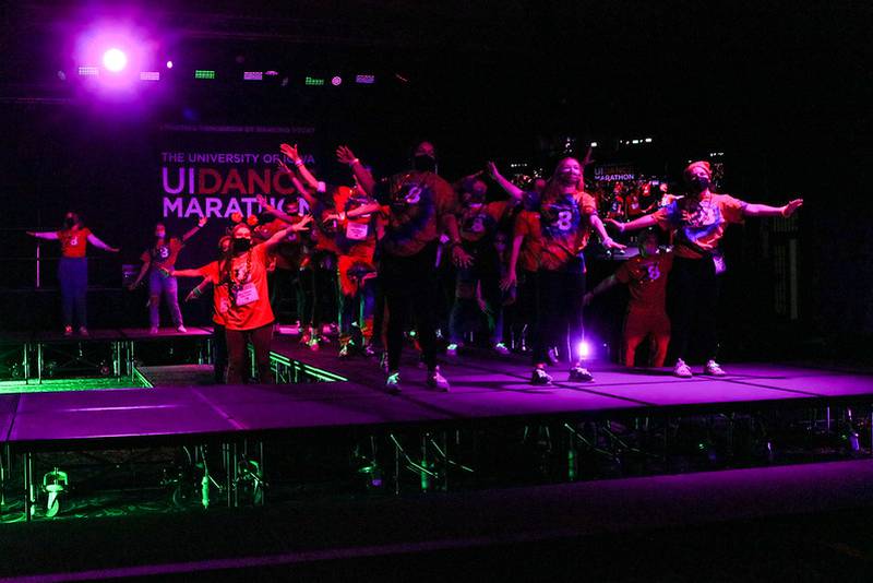 Alex Tyndall of Crystal Lake helped organize the University of Iowa’s annual Dance Marathon to raise funds for the university’s Stead Family Children’s Hospital.