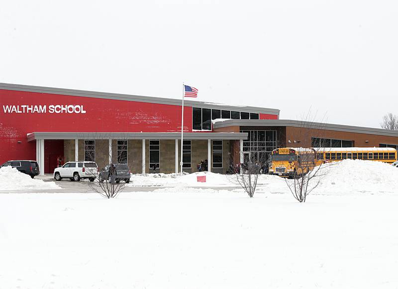 Students board busses at Waltham School in Utica on Jan. 26, 2021. Snow days for students may become a thing of the past. With advanced technology remote days and the pandemic, canceling school due to snow may become history.