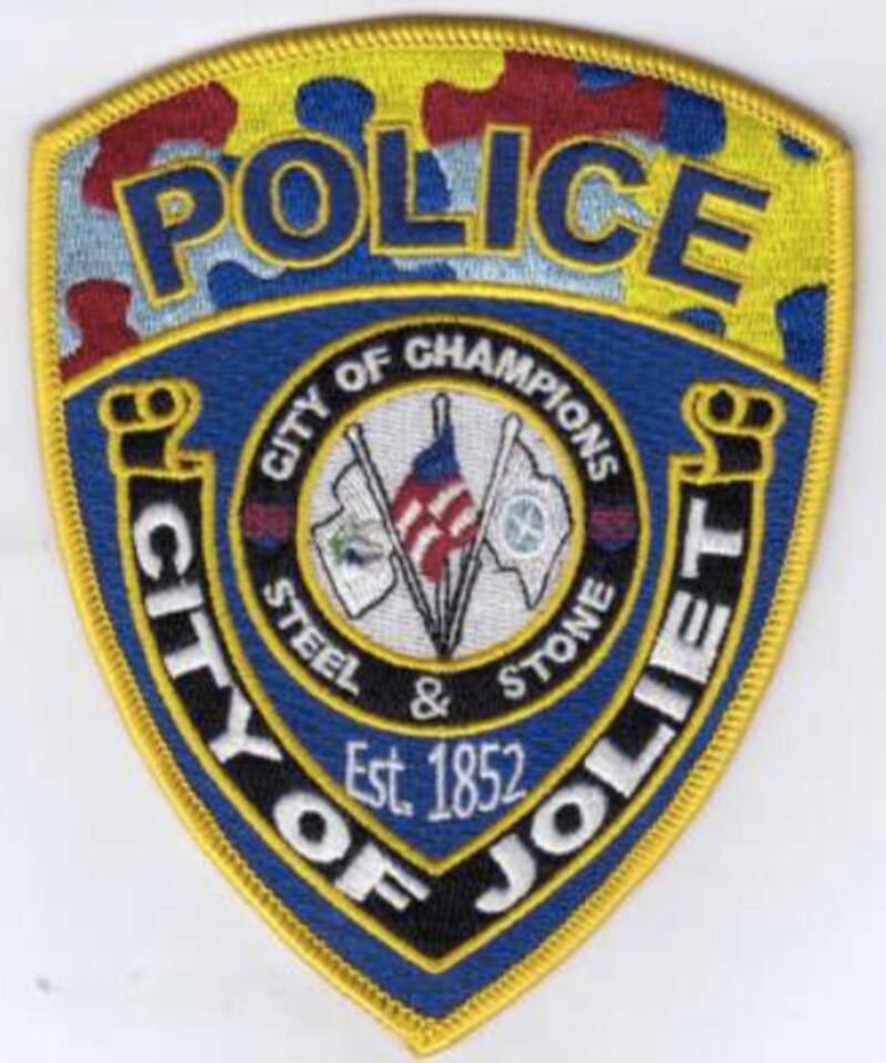 A specialized uniform patch that Joliet police officers plan to wear throughout April 2022 in recognition of Autism Awareness Month.