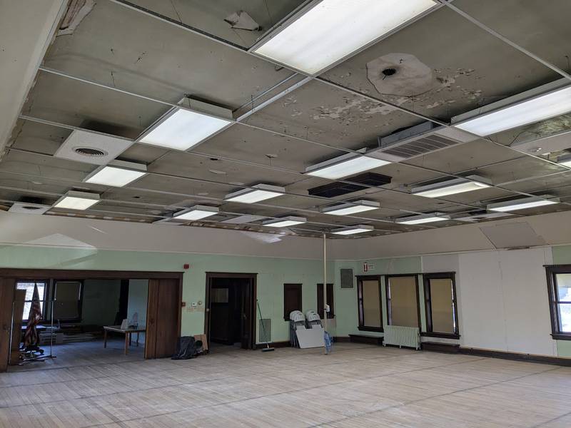 A look at the second floor auditorium at the Sash Stalter Matson Building in Princeton. The Bureau County History Center is moving forward with the building update and renovation, targeting the second floor space.