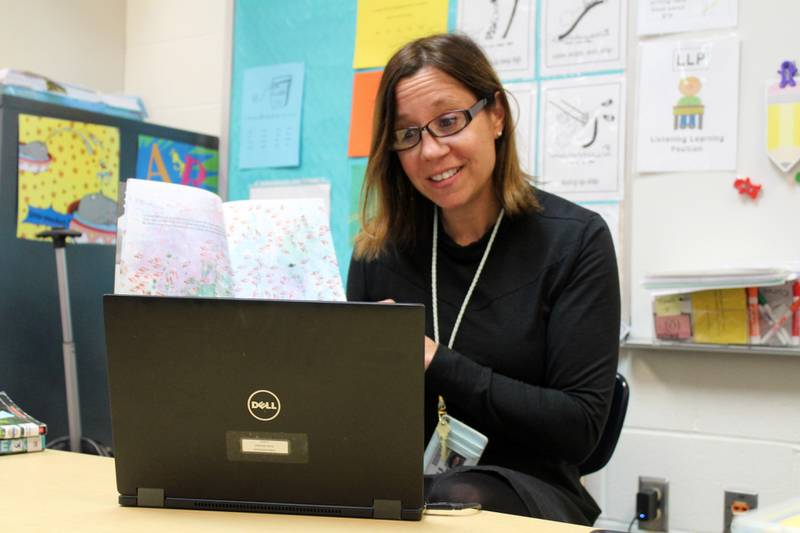 Andrea Schaal, district-wide reading specialist for student services, created the Patriot Readers program for second and fifth grade students at Thomas Jefferson Elementary School in Plainfield. This program gives students extra reading time with staff members who volunteer their time with the students.