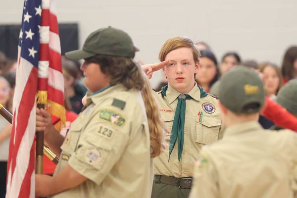 Photos: Parkside Middle School hosts moving Veterans tribute