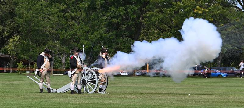 Parade field during the Revolutionary War reenactment at Cantigny Park in Wheaton on Sept. 8, 2024.