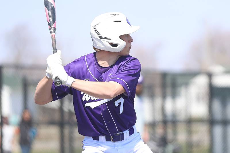 Wilmington’s Cooper Holman bats against Coal City on Monday, March 30, 2026 in Coal City.