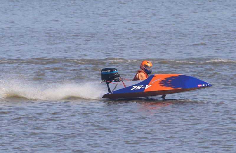 Rayce Bosnich of Williamsfield, races in the K-Pro Series on Friday, July 28, 2023 at Lake DePue.