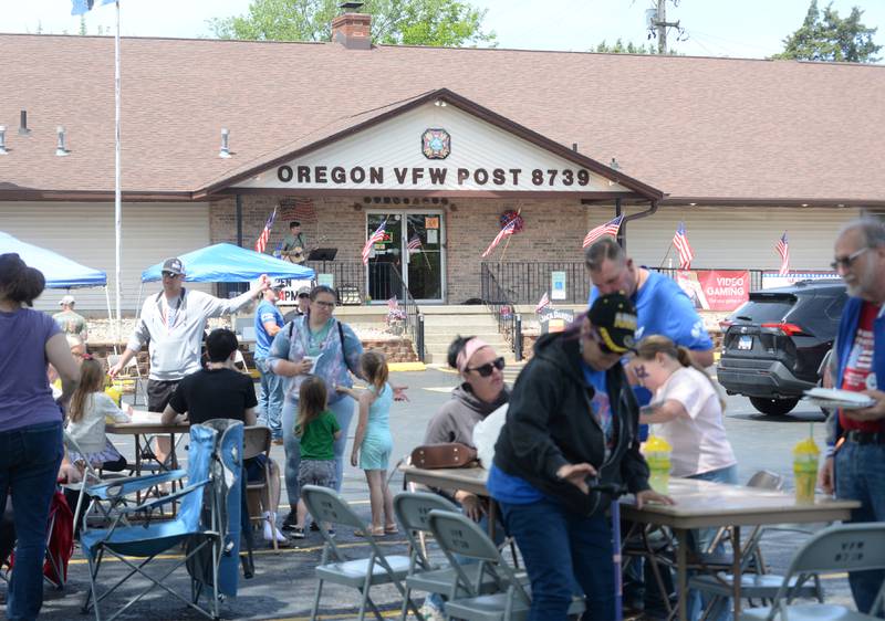 Food trucks, a bounce house, and face painting were just three of the activities offered at the family-themed celebration following the Oregon VFW's traditional Memorial Day service in Oregon on Monday, May 26, 2025.