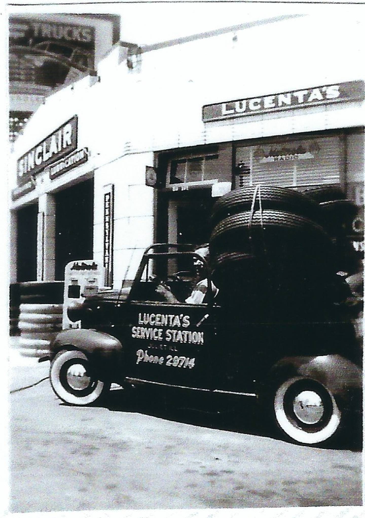 John Lucenta Sr. started Lucenta Tire in Will County 75 years ago, after coming to the U.S. from Italy as a boy not knowing how to speak English. The last of its six locations closed for good on May 25 due to high rent. Pictured is Lucenta's three-pump gas at its Jefferson Street and Eastern Avenue location in Joliet in the 1940s.
