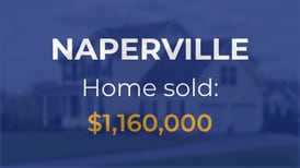 Sale closed in Naperville: $1.16 million for a single-family home