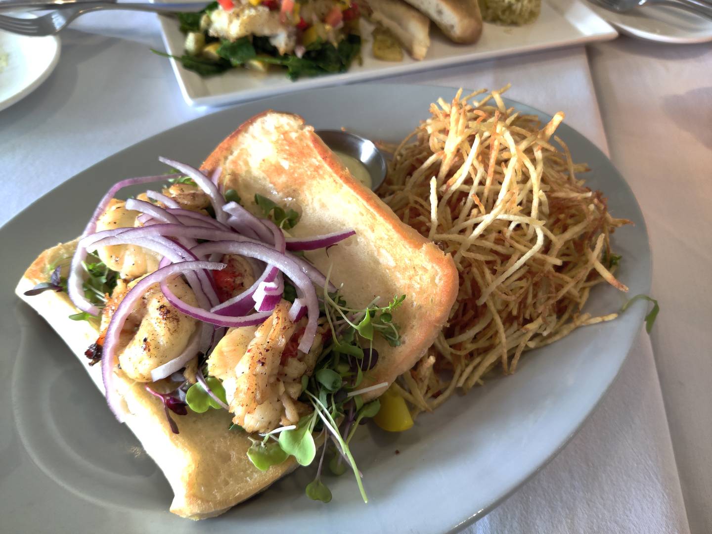 The Lobster Roll at E & S Fish Company in St. Charles
