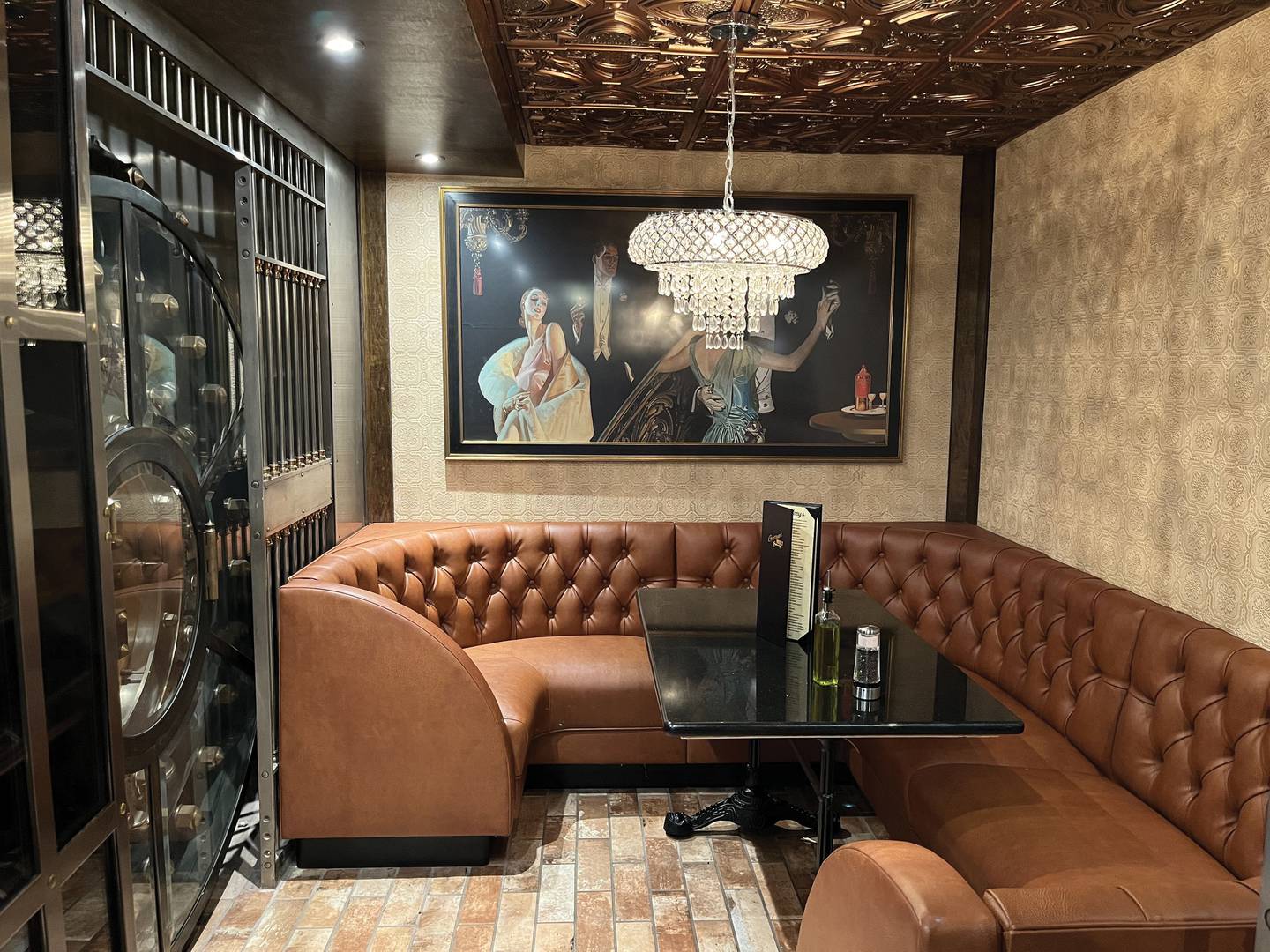 Diners at Gaetano's Vault in Streator can reserve a table inside the restaurant's namesake bank vault.