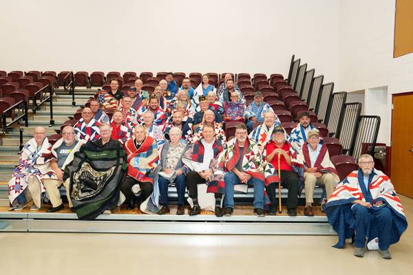 Pieces From the Heart Quilt Guild hosts fourth annual Quilt of Valor Ceremony in Morris