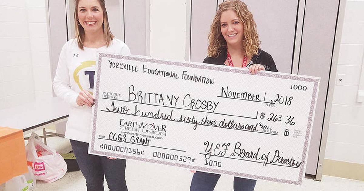 Yorkville Education Foundation awards grants to teachers, staff Shaw