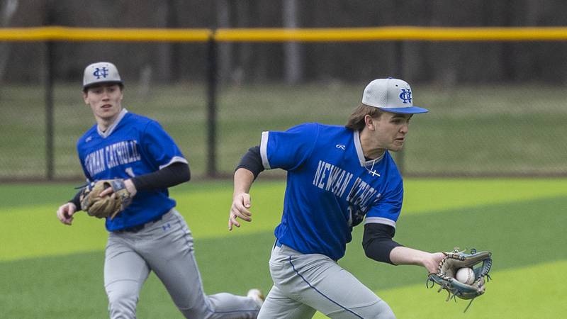 Newman baseball led Sterling 10-0 before lightning struck