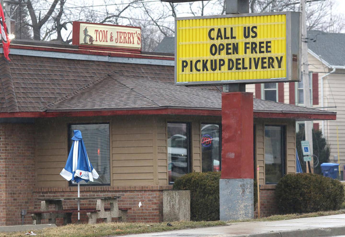 Tom & Jerry's Wednesday in DeKalb is pickup or delivery only during coronavirus closings.