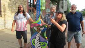 Joliet unveils summer guitar art