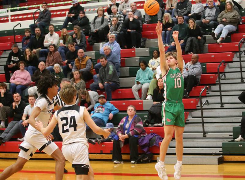 L-P's Braylin Bond shoots a wide-open shot against Kaneland on Friday, Jan. 31, 2025 in Sellett Gymnasium at L-P High School.