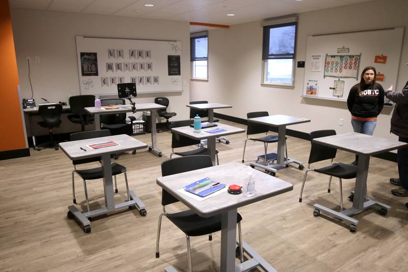 One of the rooms in the Beyond One Barb Transition Center Wednesday, Jan. 22, 2025, during the grand opening celebration of the  in DeKalb. The the transition program has been in place to facilitate students with intellectual and developmental disabilities aged 18-22 into adulthood and independent living.