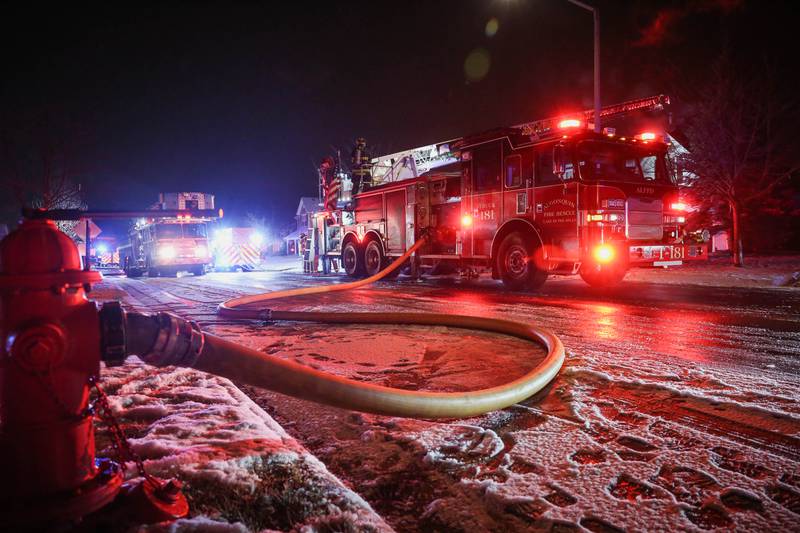 The Crystal Lake Fire Rescue Department responded Saturday, Feb. 25, 2023, to a fire at 1315 Amberwood Drive in Crystal Lake.