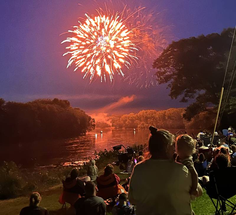A large crowd turned out to watch Prophetstown's fireworks show on Saturday, July 6, 2024 at Prophetstown State Park.