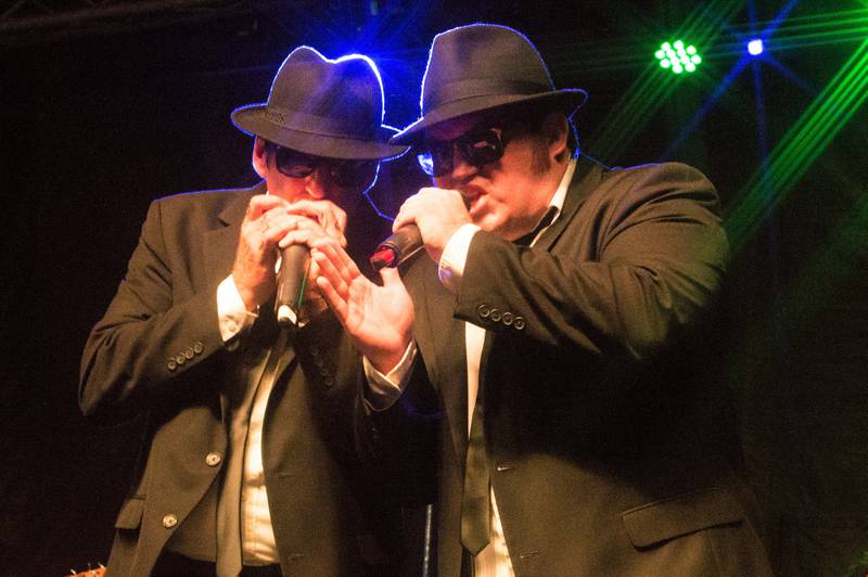 "Jake" and "Elwood" will appear with The Blooze Brothers tribute concert 7 pm. Saturday, Sept. 4, at Timber Lake Playhouse.