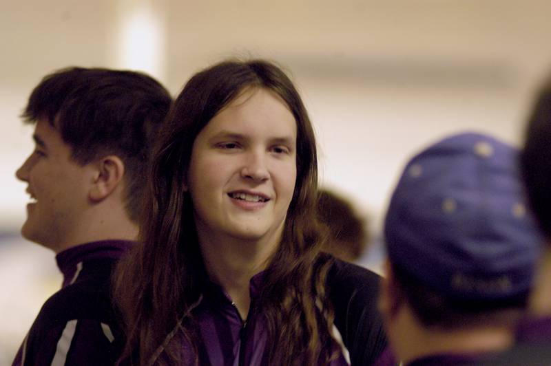 Dixon bowler Aaron Fitzanko talks with his coach. Bowling teams  competed in the Sterling Regionals on Saturday, Jan. 17, 2026 at Blackhawk Lanes in Sterling.