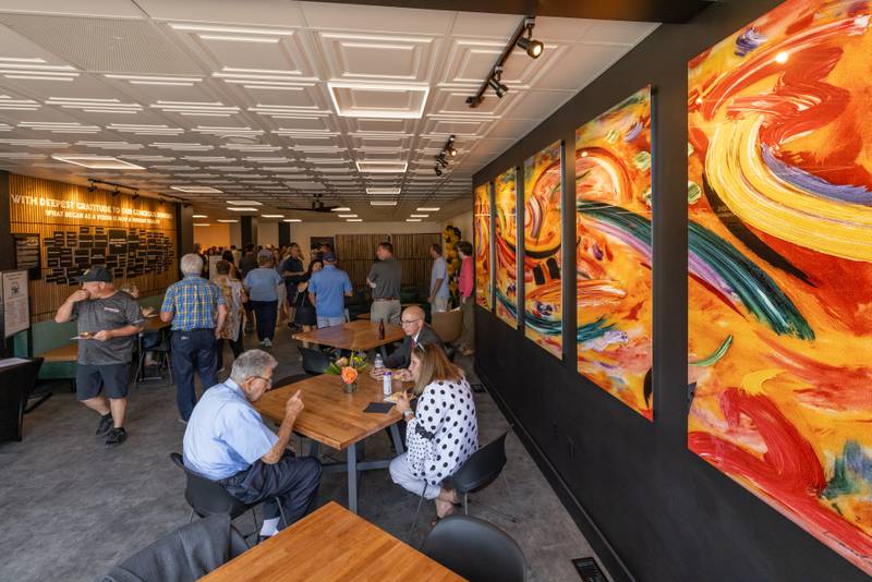 The ribbon cutting brought numerous people from the community to celebrate the grand opening of the Spring Valley Community Center on August 7, 2025 in Spring Valley.