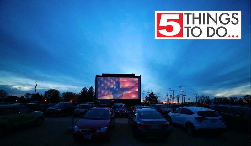 The national anthem plays as the McHenry Outdoor Theater reopened in 2021 outside McHenry. The theater is set to reopen for the season Friday, May 5, on Fridays and Saturdays until Memorial Day when it opens seven days a week.