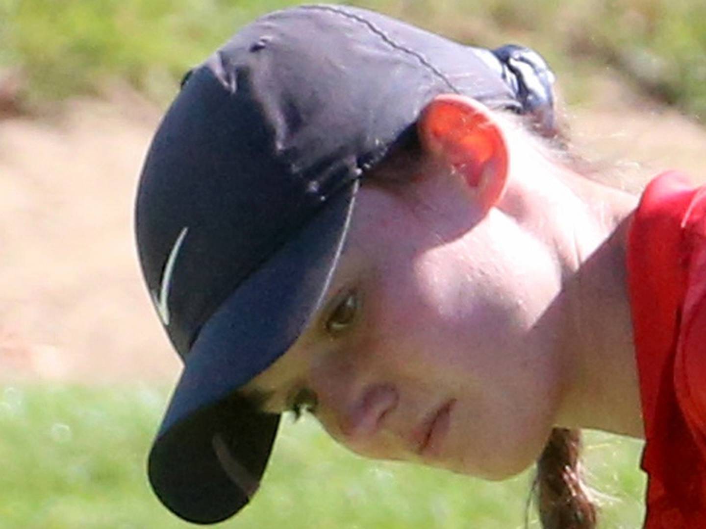Lincoln-Way Central's Taylor Bush puts during the Class 2A Regional girls golf meet on Tuesday, Oct. 1, 2024 at Senica's Oak Ridge  Golf Club in La Salle.