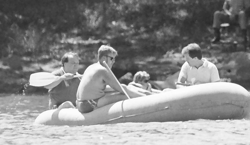 The Anything That Floats races were held from 1978-1986 each year in Peru. Contestants received a free case of Old Style beer upon entering. The rules were simple. To enter, participants needed to build a raft less than 50 feet in length and each person had to have a life jacket on board whether you wore it or not. A rope had to be attached to the raft for towing. Rafts were made from styrofoam, inter tubes or barrels. A minimum of two paddles were required on the float. Rafts were launched at the Starved Rock Boat Ramp and finished at the Peru boat launch area. Overtime, the event grew and got to big and out of control that organizers had to scrap it. This photo was found in the La Salle NewsTribune archives.