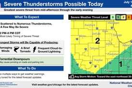 Severe thunderstorms possible Wednesday afternoon across northern Illinois