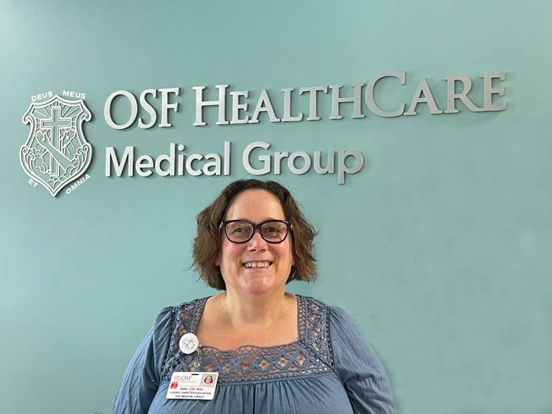 Anne Lauterjung, RDN, CDCES, Diabetes Education Coordinator for the OSF Medical Group.