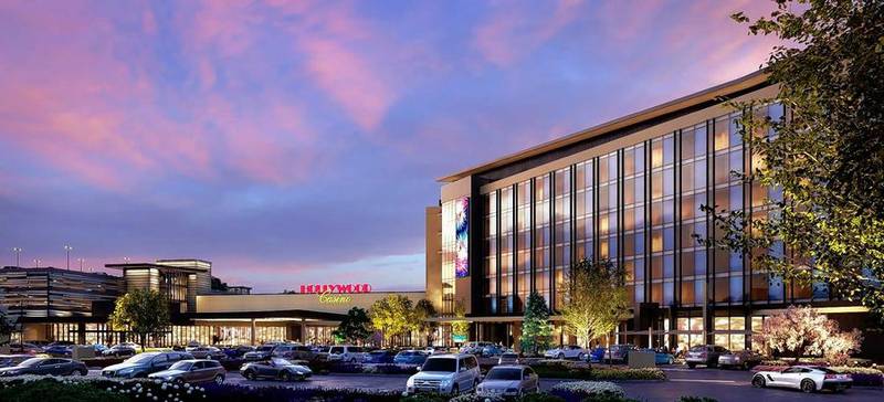 An artist's rendering of what the new Hollywood Casino in Aurora could look like.