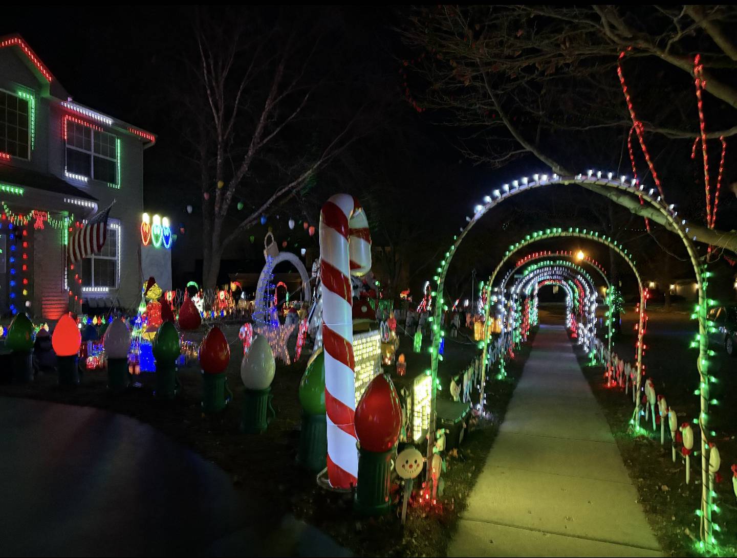 The Tomasheski residence in McHenry lit up for the holidays Nov. 29. 2024.